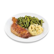 Kippenpoot gegrild sperzieboon gestampte aardappel 232x176