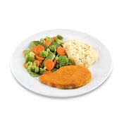 Vega schnitzel paneer groentemix aardappelpart 232x176